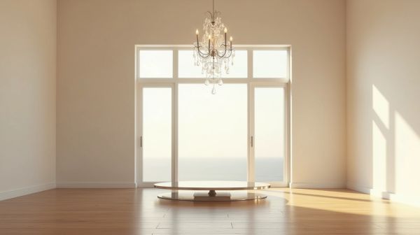 Plafond haut, salon vide : la grande suspension règle le problème