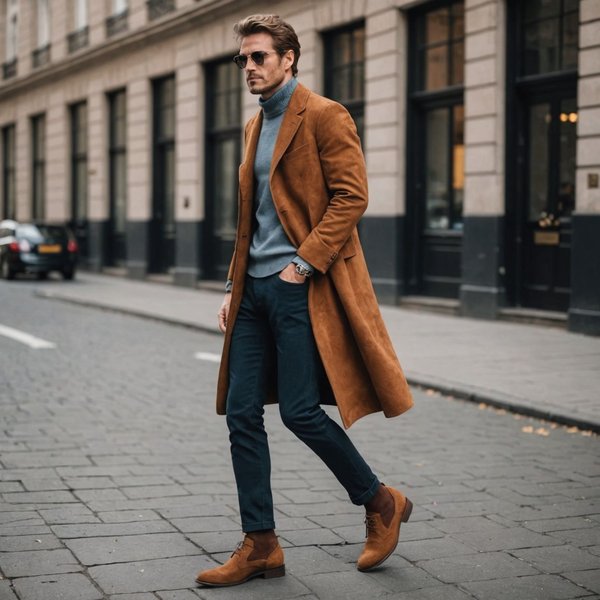 Quels types de chaussures en daim sont recommandés pour une tenue de transition saisonnière?