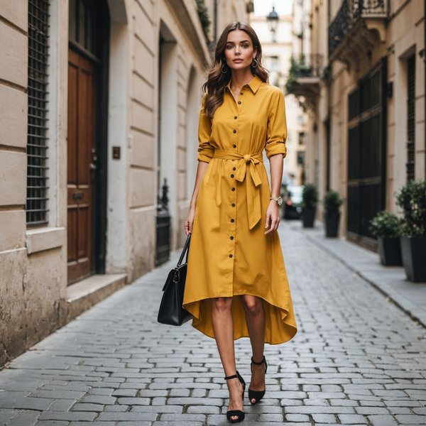 Comment porter des robes chemises pour des événements semi-formels?