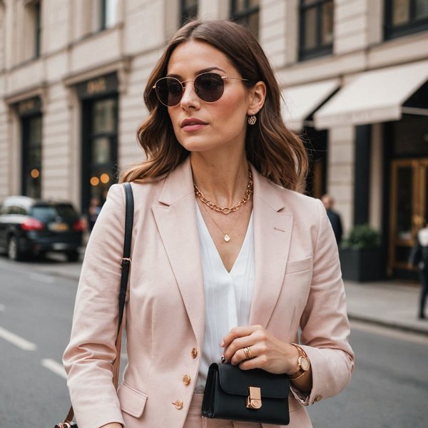 Comment intégrer des accessoires en métal rose dans une tenue de jour?