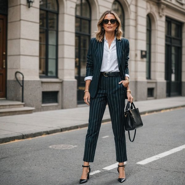 Comment styliser des pantalons à rayures pour un look professionnel?